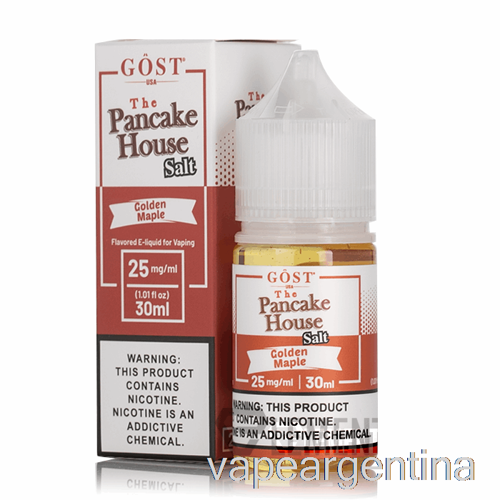 Sales De Arce Dorado - The Pancake House - Gost Vapor - 30ml 50mg Vape Descartable